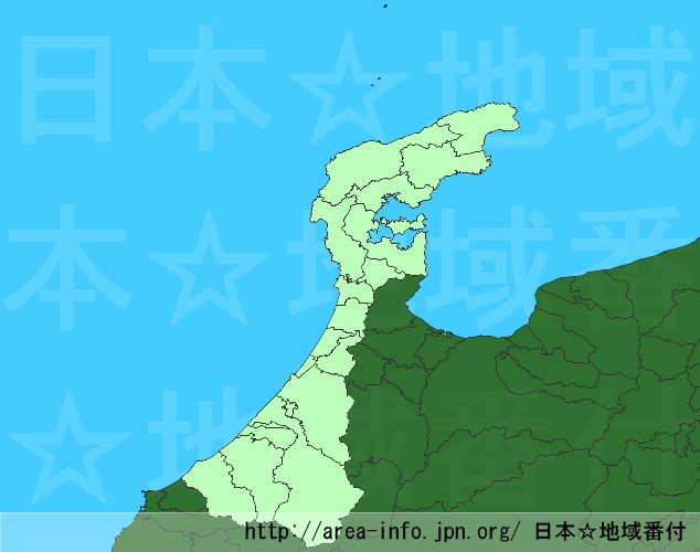 石川県の地図